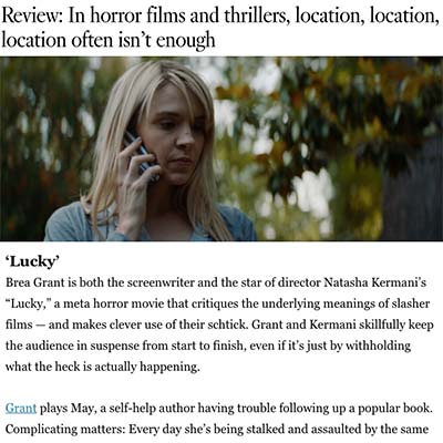 Review: In horror films and thrillers, location, location, location often isn’t enough